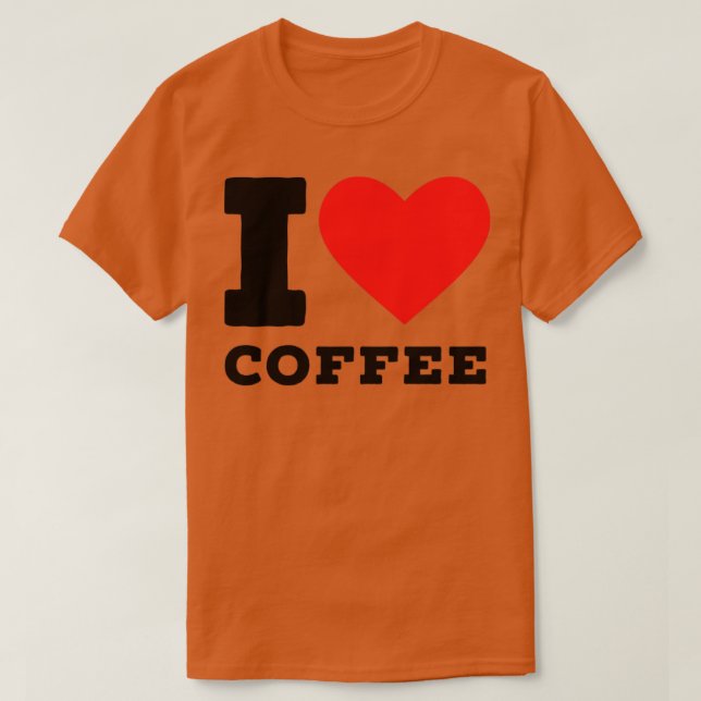 i kärlek kaffe5 t shirt (Design framsida)