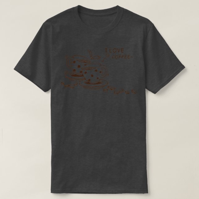I Kärlek Kaffe6 T Shirt (Design framsida)