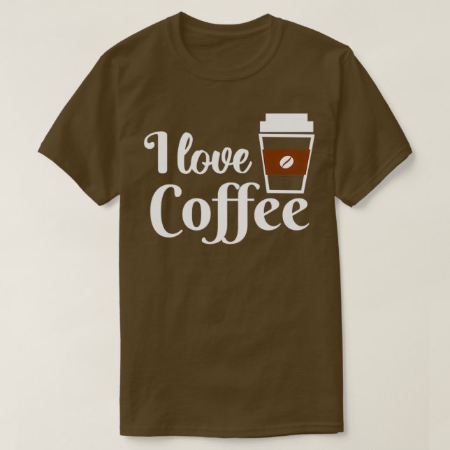 I kärlek kaffe 5 t shirt (Design framsida)
