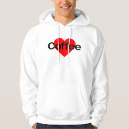 I Kärlek-kaffe Hoodie