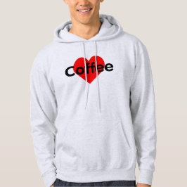 I Kärlek-kaffe Hoodie