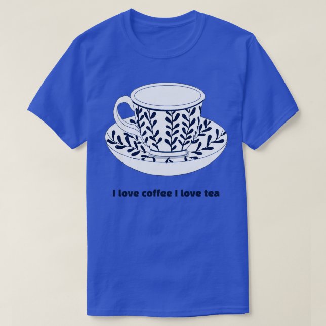 I kärlek kaffe I kärlek te 1 T Shirt (Design framsida)