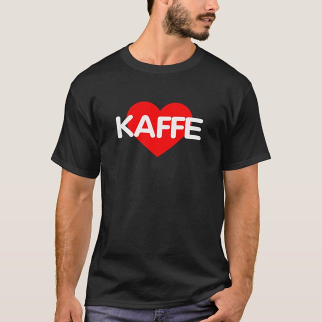I Kärlek-kaffe - Kaffe T Shirt (Framsida)