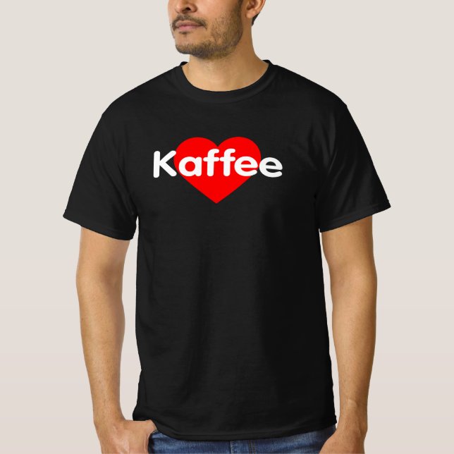 I Kärlek-kaffe - Kaffee T Shirt (Framsida)