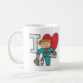 I Kärlek-kaffe Kaffemugg