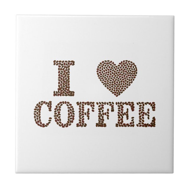 I Kärlek-kaffe Kakelplatta (Framsidan)