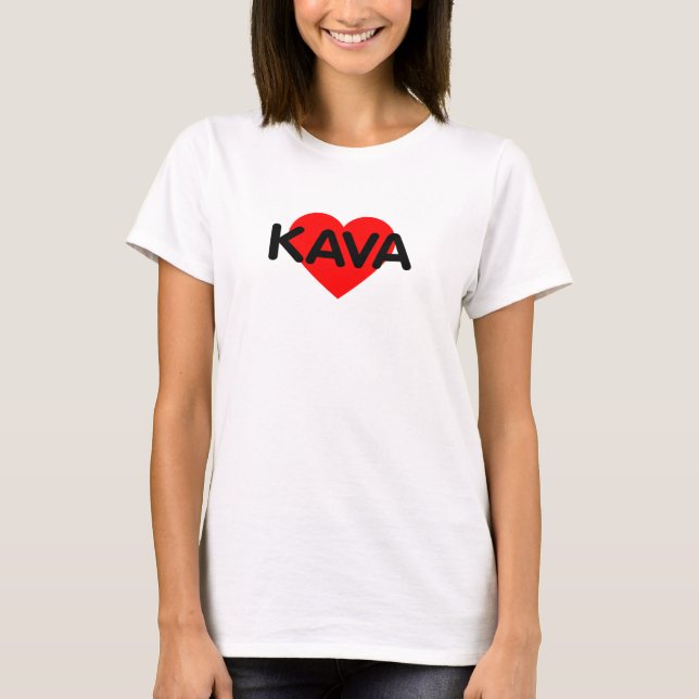 I Kärlek-kaffe - Kava Litauen T Shirt (Framsida)