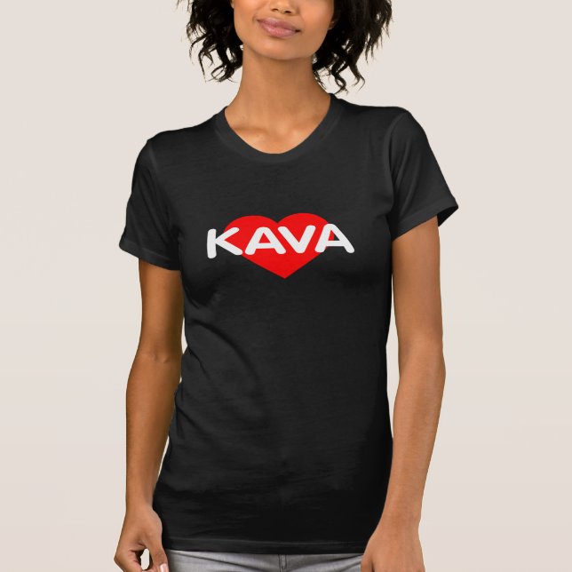 I Kärlek-kaffe - Kava Litauen T Shirt (Framsida)