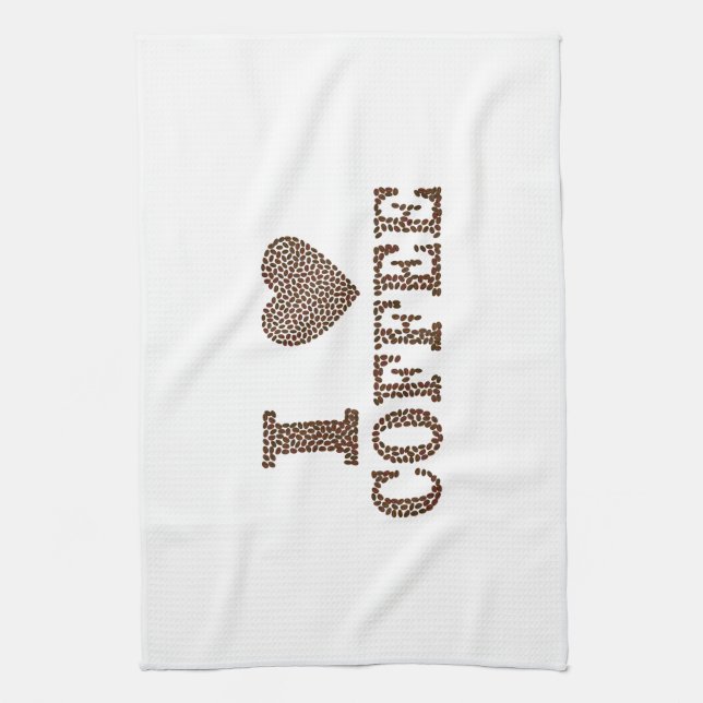 I Kärlek-kaffe Kökshandduk (Vertikal)
