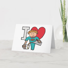 I Kärlek-kaffe Kort