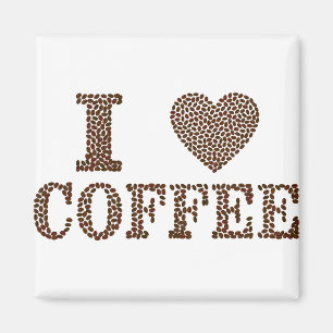 I kärlek kaffe magnet