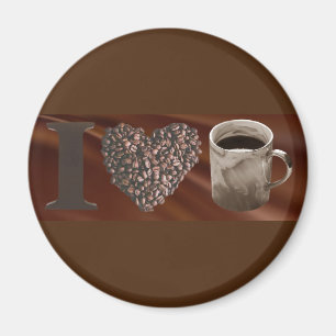 I Kärlek-kaffe Magnet