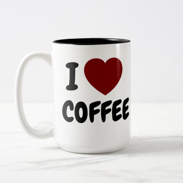 I Kärlek-kaffe Mugg (Vänster)