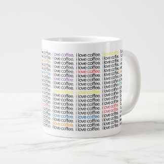 i kärlek kaffe.  Mugg - storlekare JUMBO