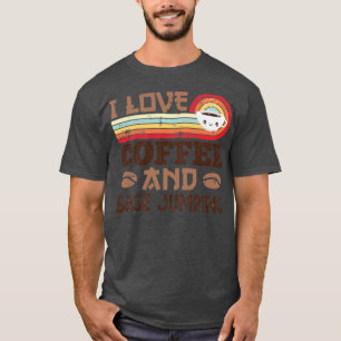 I kärlek-kaffe och bashögtalare Retro Sunset Gift T Shirt