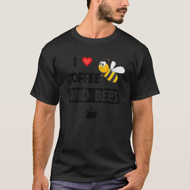 I Kärlek-kaffe och bikoffein-biodlare Mugg T Shirt (Framsida)