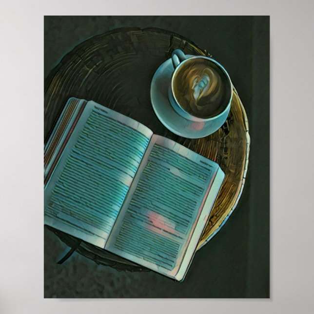 I kärlek kaffe och bokar poster (Framsidan)