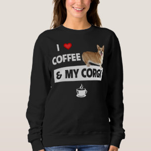 I Kärlek-kaffe och min förälder i Corgi Mamma Papp T Shirt
