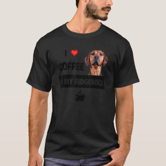 I Kärlek-kaffe och min rodesiska ryggrad Mamma Pap T Shirt