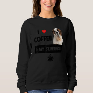 I Kärlek-kaffe och min St Bernard Mamma Pappa Hund T Shirt