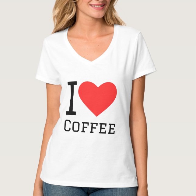 I kärlek kaffe t shirt (Framsida)