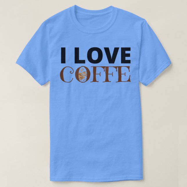 I KÄRLEK KAFFE T SHIRT (Design framsida)
