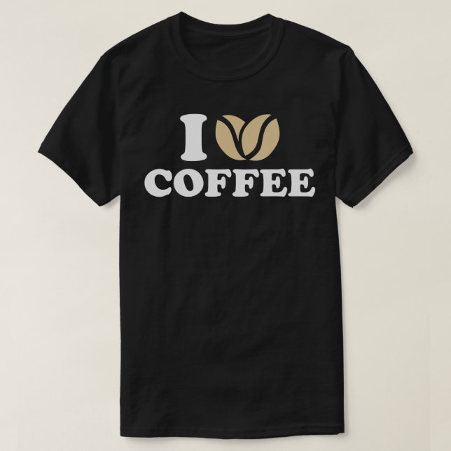 I kärlek kaffe t shirt (Design framsida)