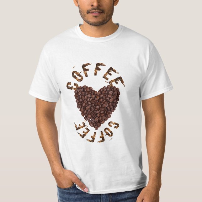I kärlek kaffe t shirt (Framsida)