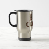 I kärlek-kaffe tryckt Travel/pendlare Mugg