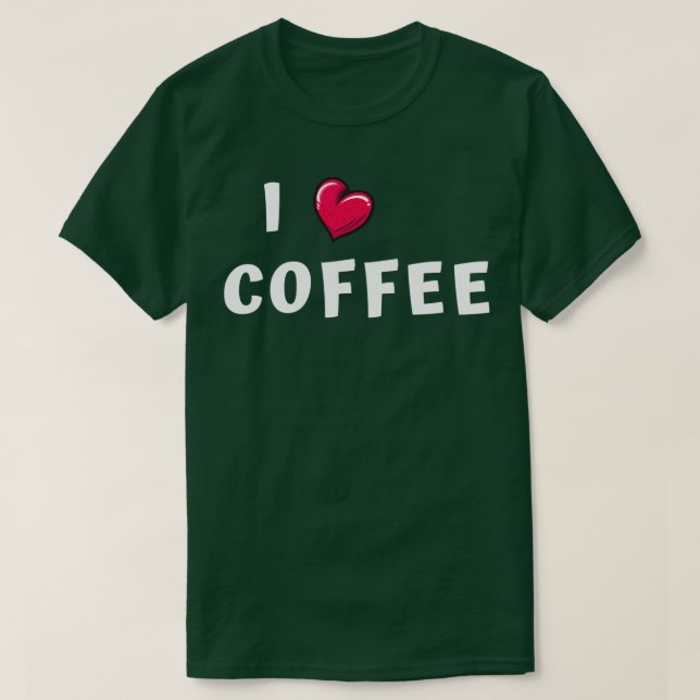 I kärlek-kaffe Tshirt Classic TShirt T Shirt (Design framsida)