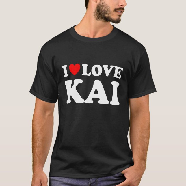 I Kärlek Kai I Heart Kai T Shirt (Framsida)