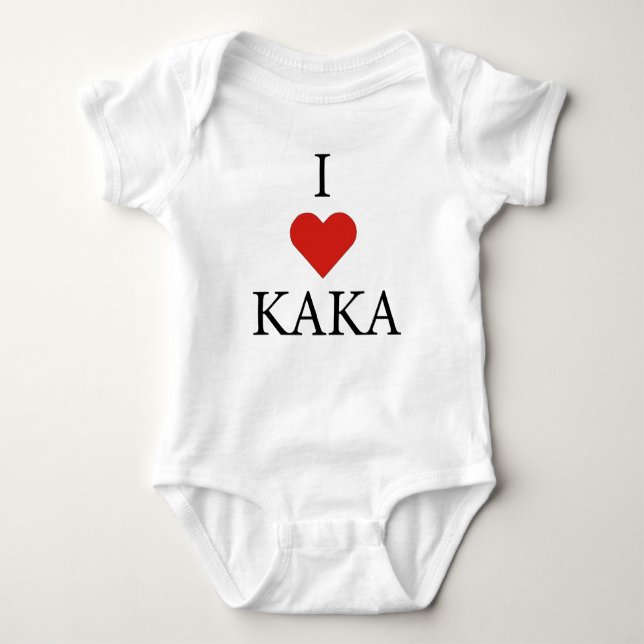 I KÄRLEK KAKA Baby Bodykostym T Shirt (Framsida)
