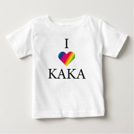 I KÄRLEK KAKA RAINBOW HEART Baby T-Shirt