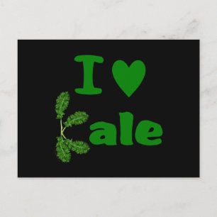 I Kärlek Kale (I Heart Kale) Vegetable/Gardener Vykort