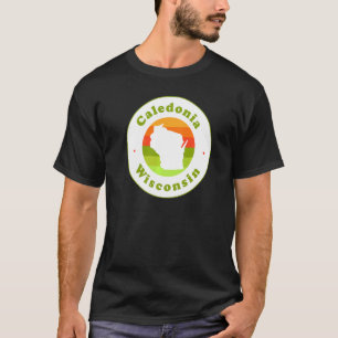 I Kärlek Kaledonien Wisconsin Wi Vacation Souvenir T Shirt