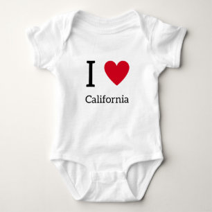 I Kärlek Kalifornien Baby Bodykostydräkt Baby Gift T Shirt