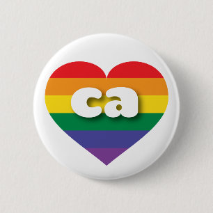 I kärlek Kalifornien Gay pride Knapp