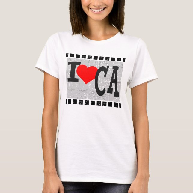 I kärlek Kalifornien T Shirt (Framsida)