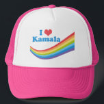 I Kärlek Kamala Cute Valection Rainbow Keps<br><div class="desc">En vacker Kamala Harris-regnbåge inför valet 2024,  som lyder i Kärlek Kamala. Rent och färdigt stöd till vår vice president.</div>