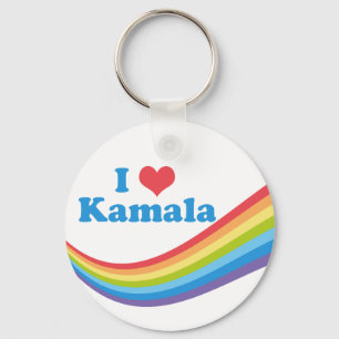 I Kärlek Kamala Harris Rainbow Democrat Women Nyckelring