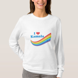 I Kärlek Kamala Rainbow Cute Val Långärmad T Shirt