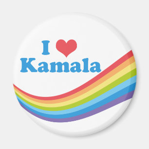I Kärlek Kamala Rainbow Val Magnet