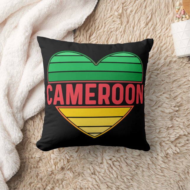 I Kärlek Kamerun, Kamerun, Kameruns hjärta Kudde (Filt)