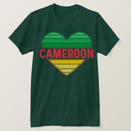 I Kärlek Kamerun, Kamerun, Kameruns hjärta T Shirt