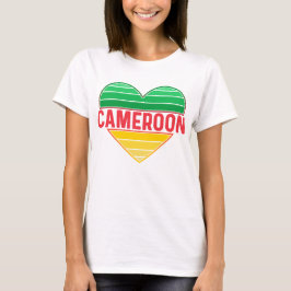 I Kärlek Kamerun, Kamerun, Kameruns hjärta T Shirt