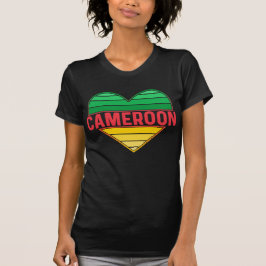 I Kärlek Kamerun, Kamerun, Kameruns hjärta T Shirt