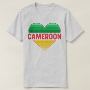 I Kärlek Kamerun, Kamerun, Kameruns hjärta T Shirt
