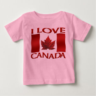 I Kärlek Kanada Baby T-Shirt Canada Baby Shirts