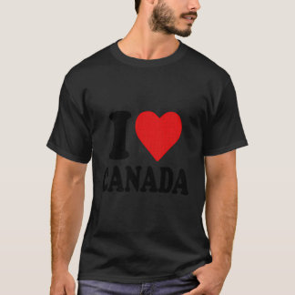 I Kärlek Kanada Heart Canada Funny I Heart Canada T Shirt