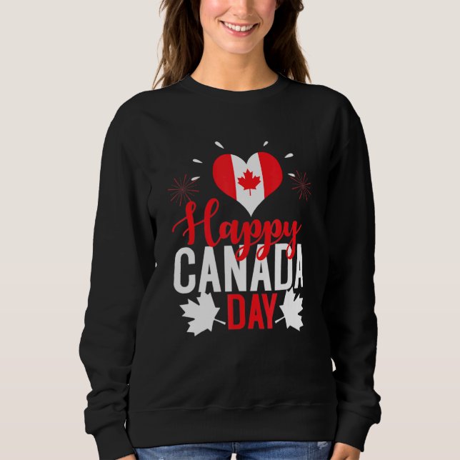 I Kärlek Kanada Lycklig Kanada, dag 5 T Shirt (Framsida)
